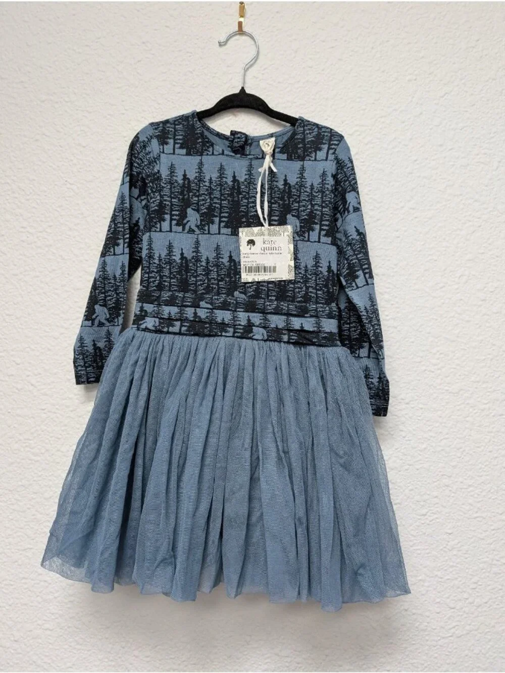 Kate Quinn Bamboo Blue Sasquatch PNW Tulle Dress 3T Bigfoot Ballet Bow